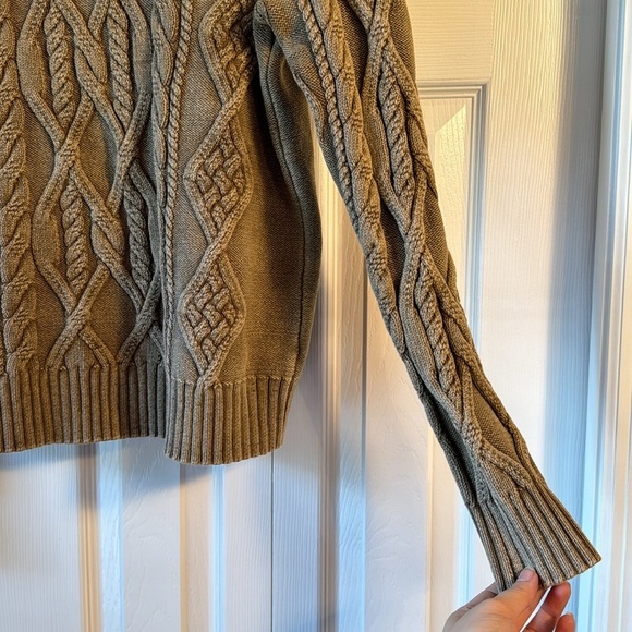 SER.O.YA Liam Cable Knit Sweater in Tan Acid Wash sz S - Picture 12 of 15